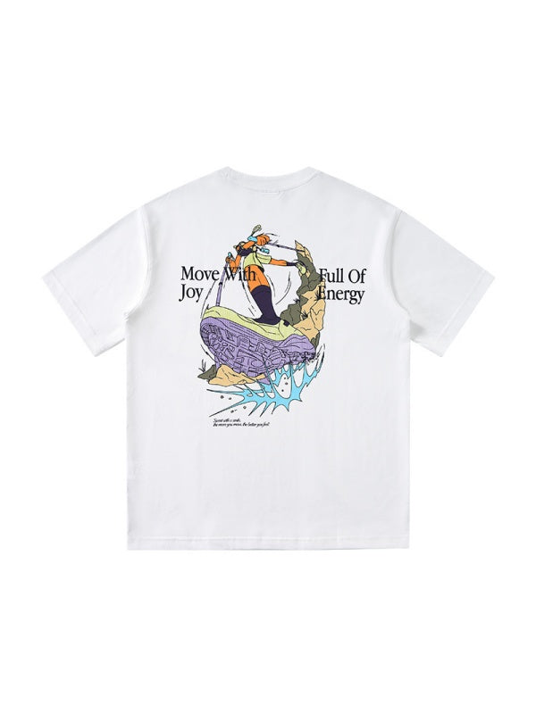Imitation Embroidery Printed T-shirts