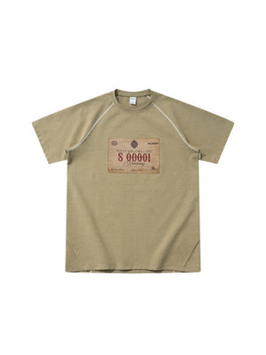 Retro Raglan Printed T-shirts