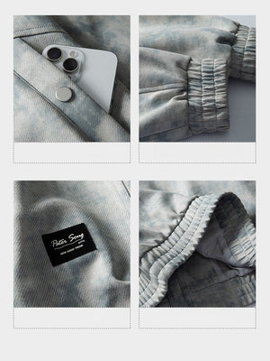 Retro Barn Wind Old Money Style Lapel Flight Jacket