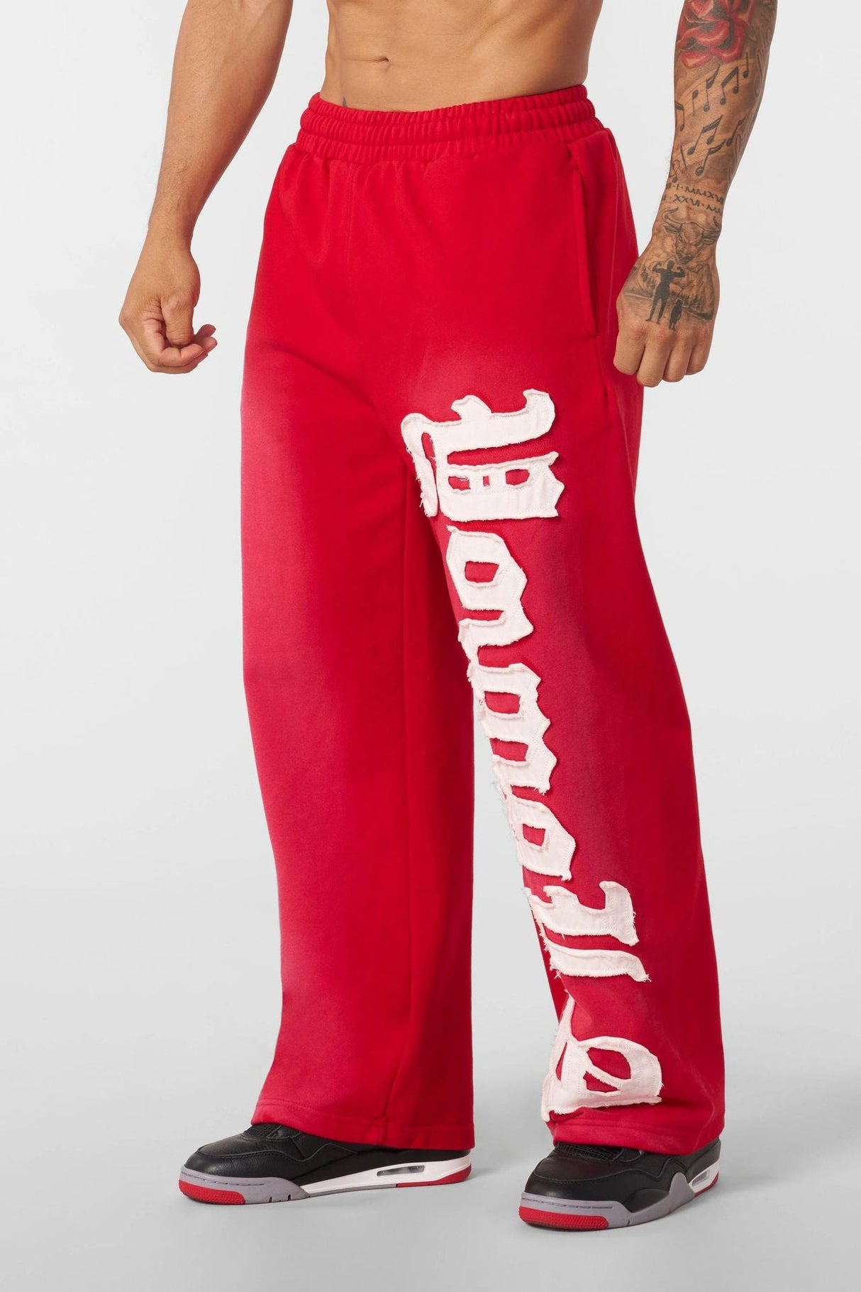 Printed Fitness Straight Jogging Pants