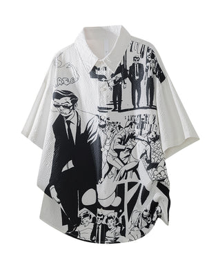 Printed Leisure Loose-fit Beach Shirts