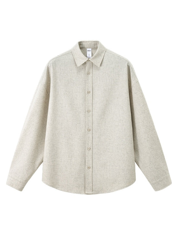 Liber Autumn Neutral wear Solid Color Shirts