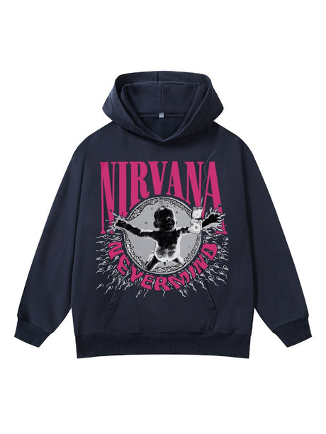 Nevermind Digital Direct Printing Washing Hoodies