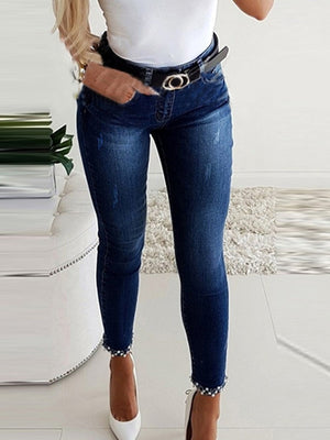 Liber Autumn Women's Beading Jeans