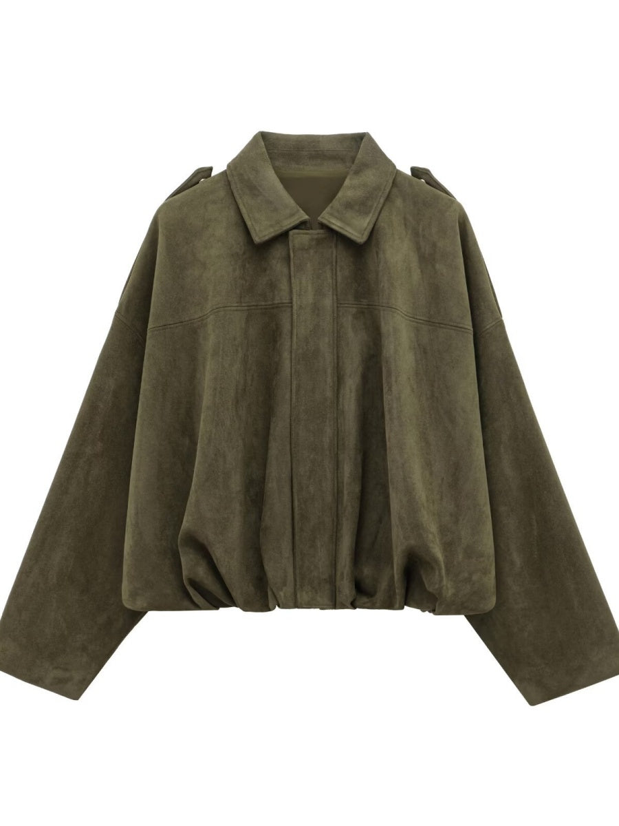 Liber Autumn Women's Pocket Solid Color Jackets