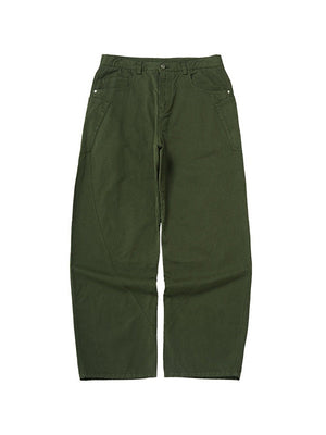 Liber Autumn Men's None Solid Color Cargo Trousers