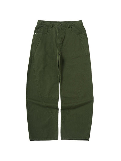 Liber Autumn Men's None Solid Color Cargo Trousers