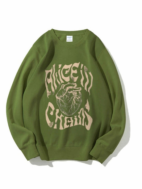 Rock And Roll Printed Sweatshirt
