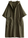 Oversized Hooded Trench Coat