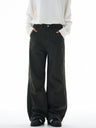 Liber Autumn Neutral wear Pocket decoration Solid Color Pants