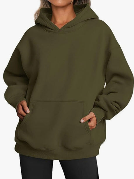 Liber Autumn Women's Pocket Sweatshirts&Hoodies