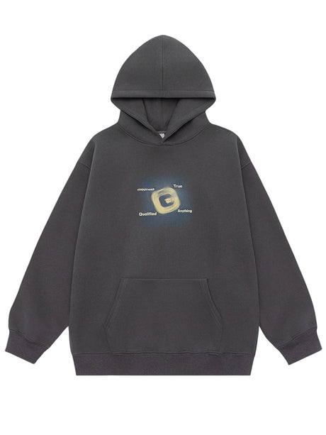Letter Print Hooded Sweatshirts&Hoodies