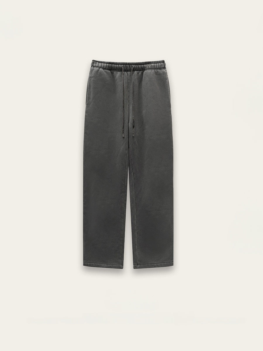 Loose Plush Straight Knitted Sweatpants