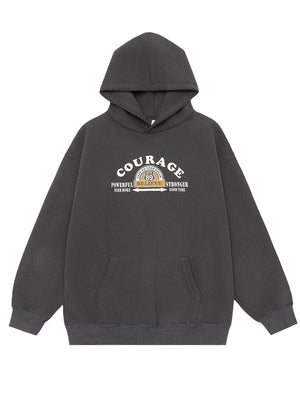 Letter Print Hooded Sweatshirts&Hoodies