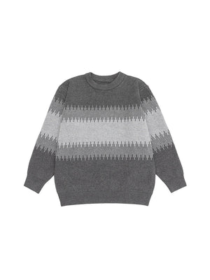 Contrasting Colors Crew Neck Loose Inner Wear Hood Sweaters