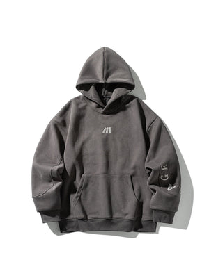 Letter Embroidery Hooded Sweatshirts&Hoodies