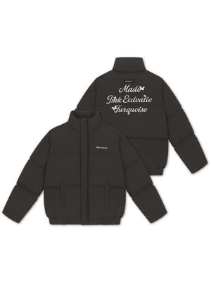 Letter Embroidery Loose Thickening Keep Warm Cotton Clothes Coat