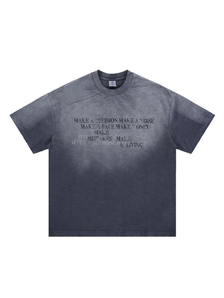 Liber Summer Men's Printed Letter T-shirts