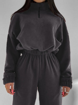 Liber Autumn women's zipper pullover sweatshirt long sleeve two-piece suit