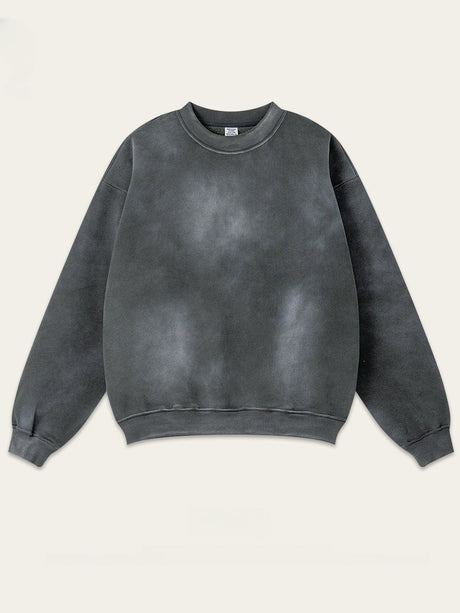 Liber Autumn Neutral wear Ribbed hem Solid Color Sweatshirts&Hoodies