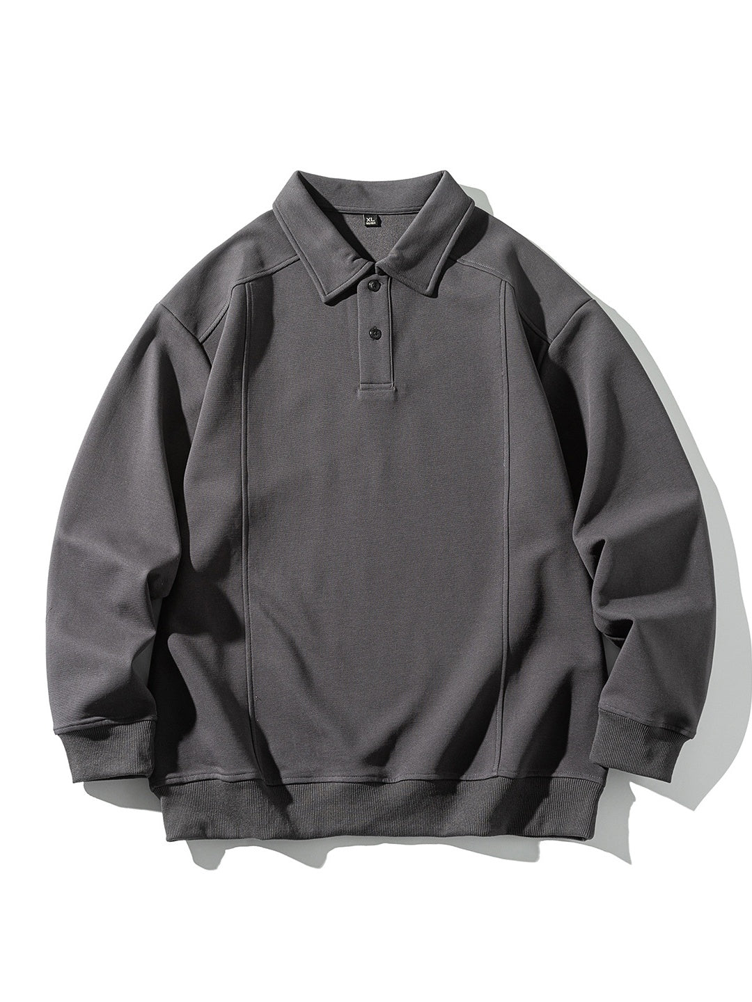 Stereo Segmentation Deconstruction Lapel Polo Shirt