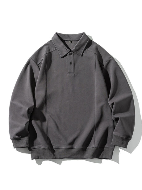 Stereo Segmentation Deconstruction Lapel Polo Shirt