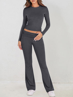 7 Color Round Neck 2-piece Sets