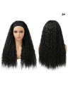 Long Curly Wool Hair With Half-head Wig Made Of Synthetic Fibers