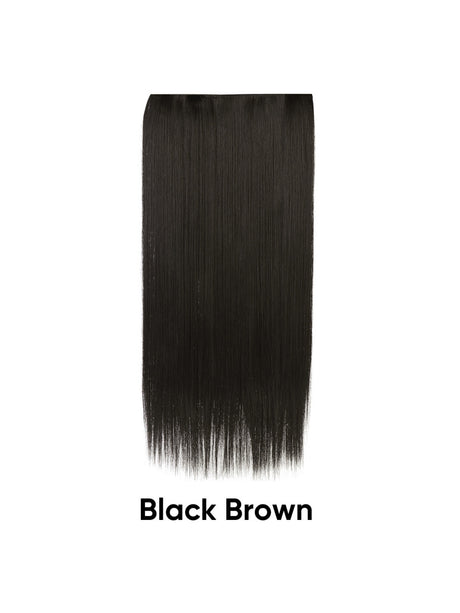 Seamless, Invisible, One-piece Long Straight Wig With Fluffy Hair