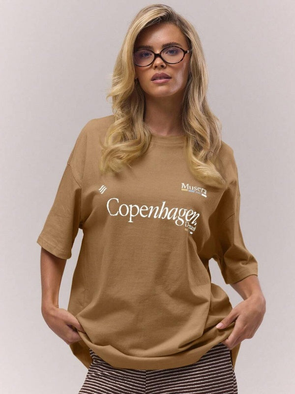 Casual And Versatile Geometric Pattern T-shirt