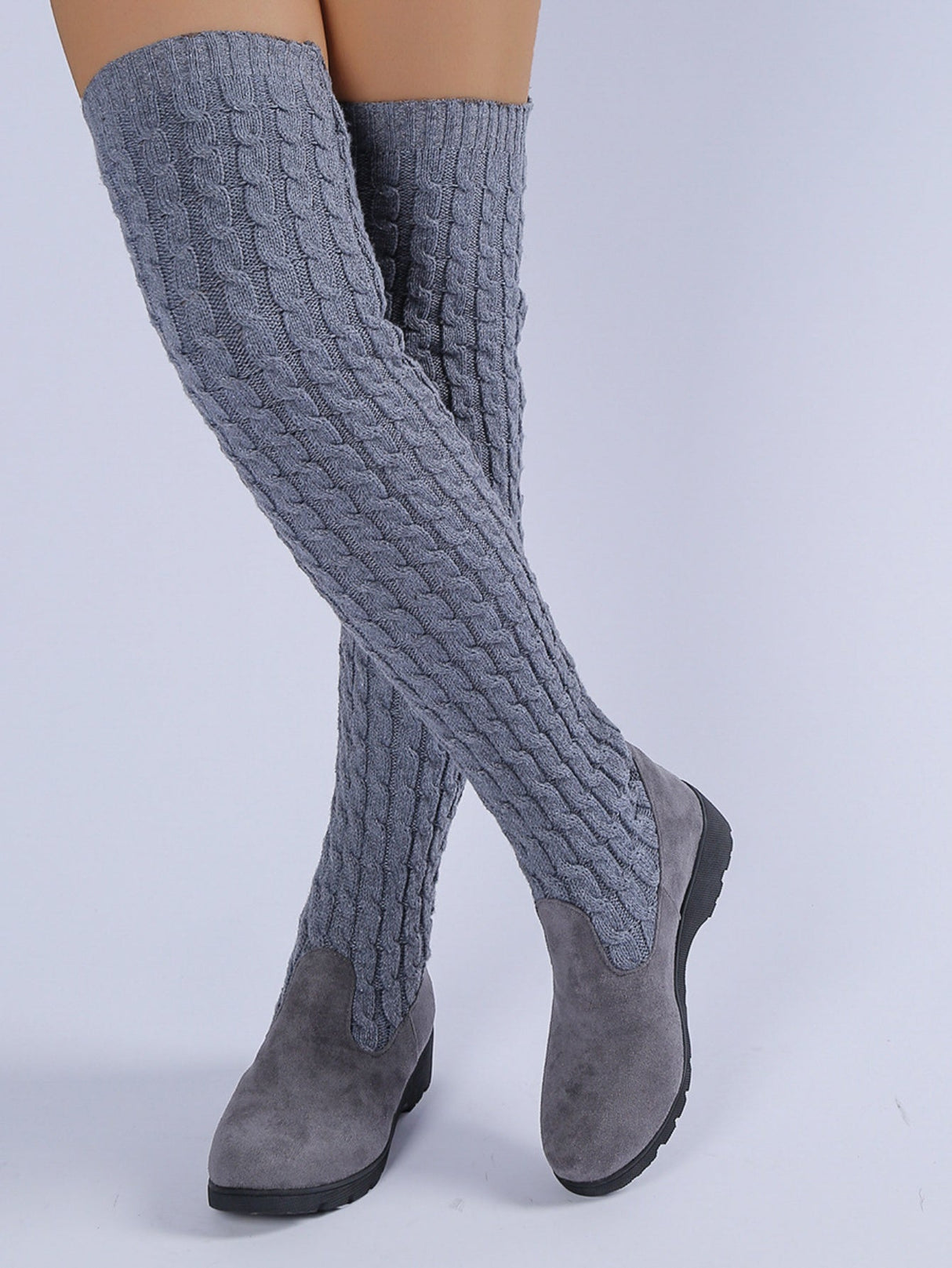 Over-the-knee Knitted Women's Boots