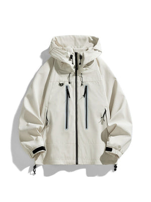 Outdoor Reflective On Foot Camping Mountain Climbing Hooded Windproof Jacket