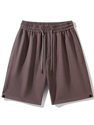 Side Slit Printed Five Points Shorts