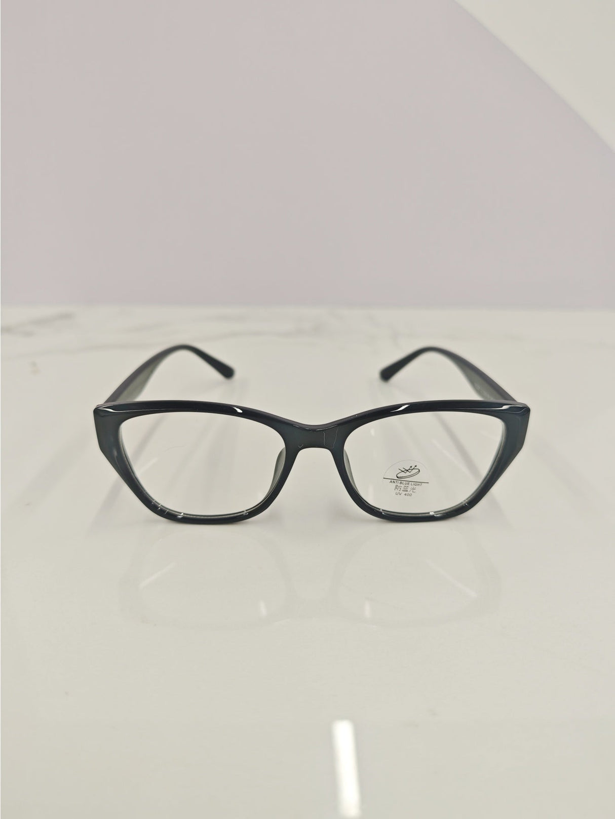 Solid Color Transparent Frame Eyeglasses