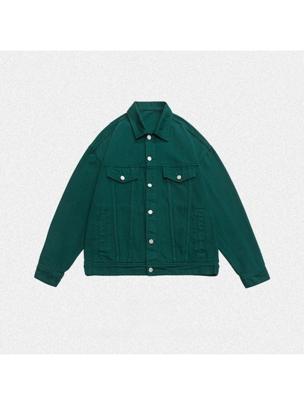 Liber Summer Neutral wear Pocket decoration Solid Color Jackets