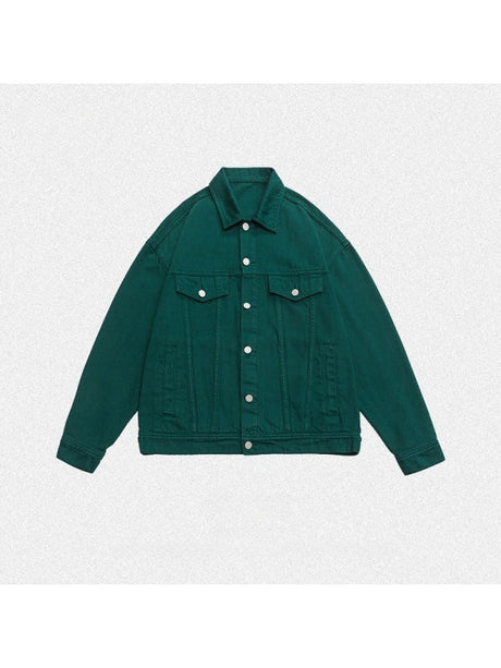 Liber Summer Neutral wear Pocket decoration Solid Color Jackets