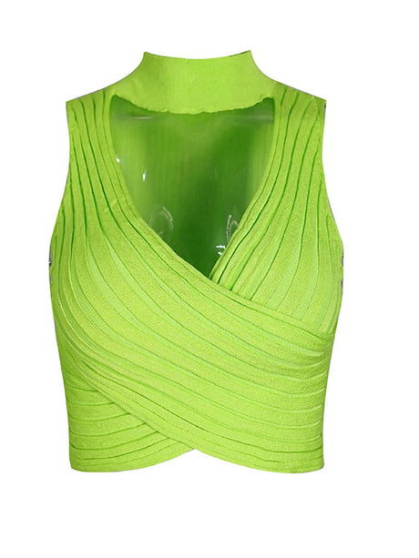 Liber Summer Women's Backless Harlter Top