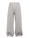 Liber Summer Neutral wear Trouser leg stitching Solid Color Pants