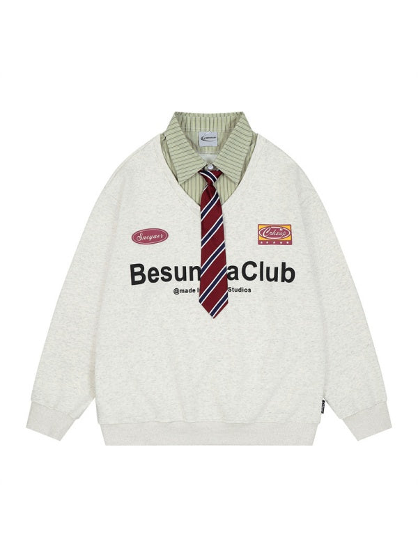 Liber Autumn Neutral wear Printed Letter Sweatshirts&Hoodies