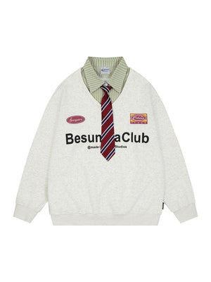 Liber Autumn Neutral wear Printed Letter Sweatshirts&Hoodies