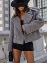 Solid Color Wool Suit Collar Jackets