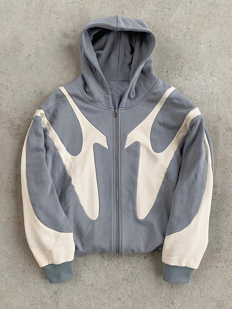 Liber Autumn Neutral wear Contrasting colors Geometric patterns Jackets