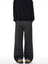 Liber Autumn Men's Multiple pockets Solid Color Cargo Trousers