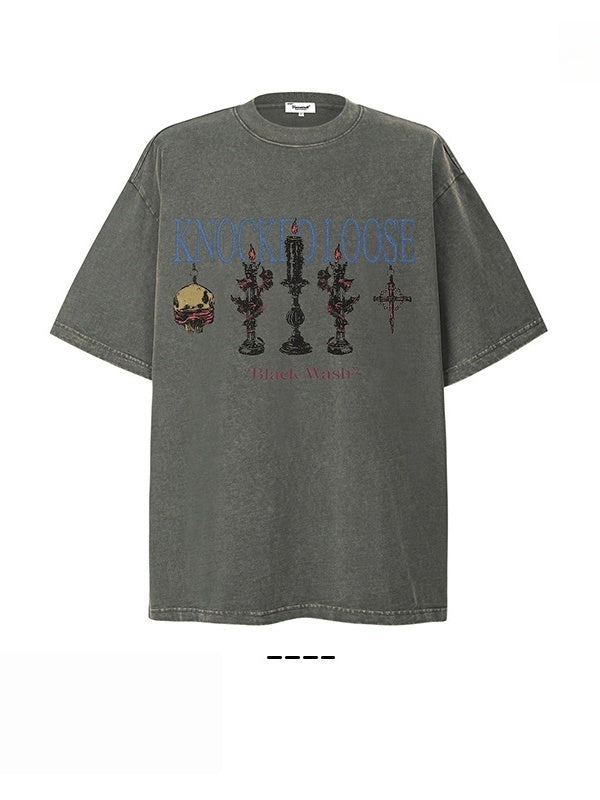 Liber Summer Neutral Printed Pattern T-shirts