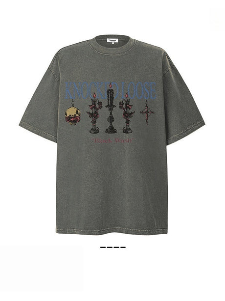 Liber Summer Neutral Printed Pattern T-shirts