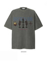 Liber Summer Neutral Printed Pattern T-shirts