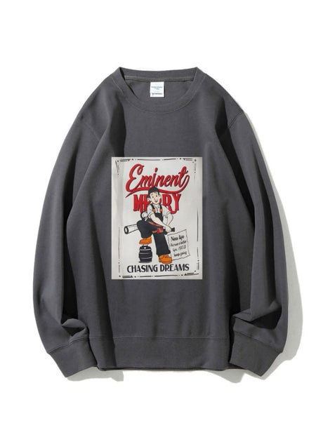 Pullover Pattern Printed Sweatshirt