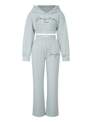 Liber Women's autumn  Hooded Two-piece suit