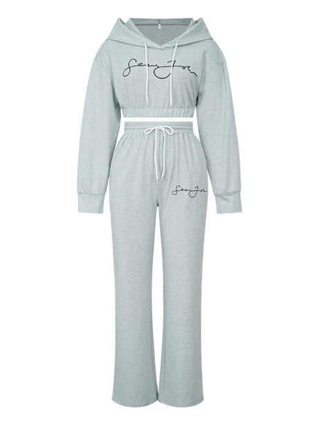 Liber Women's autumn  Hooded Two-piece suit