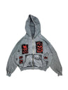 Liber Autumn Neutral wear Washed and aged Devil Print Jackets